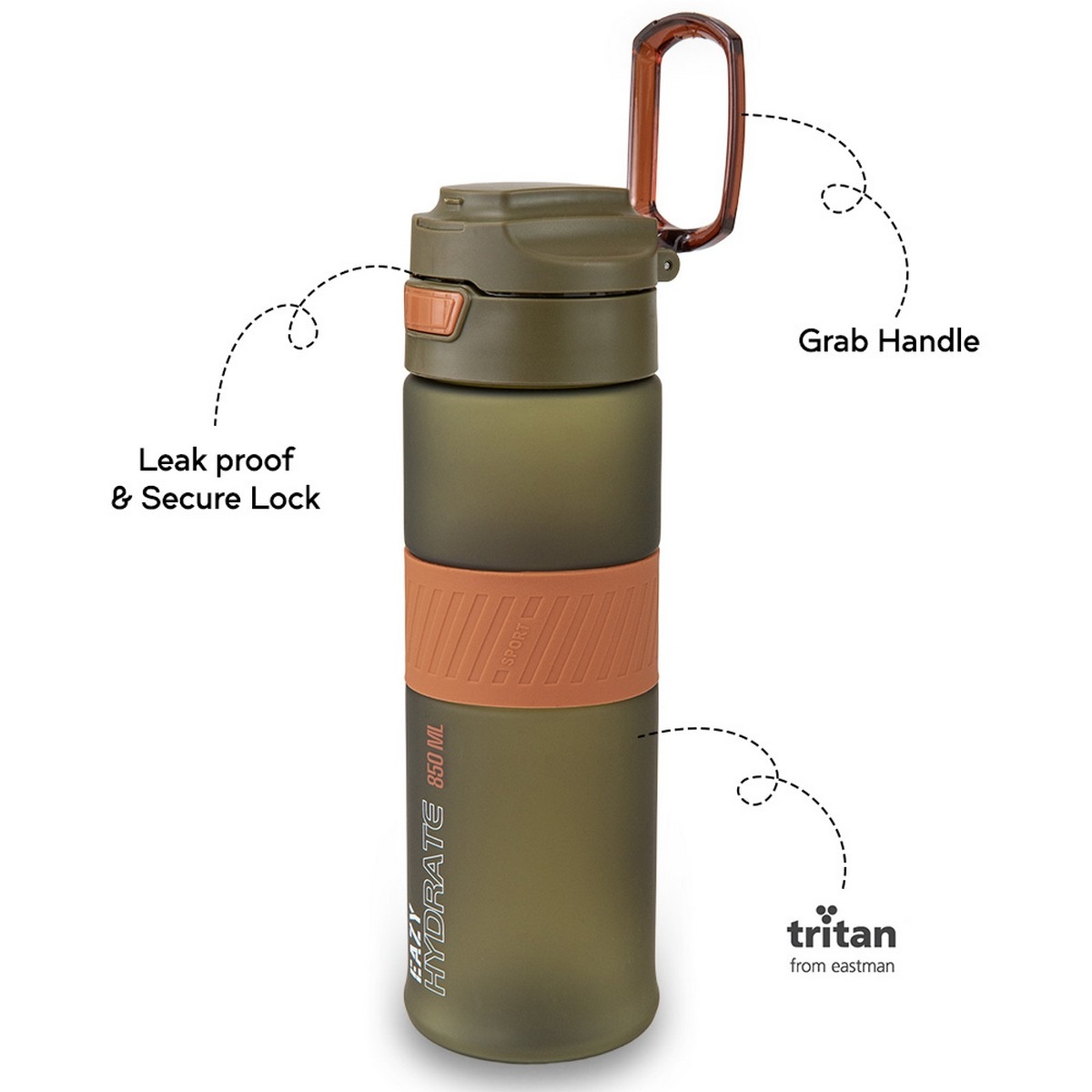 Eazy Kids 850ml Tritan Water Bottle