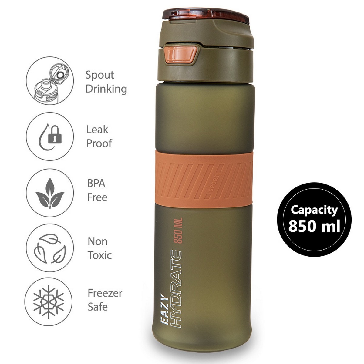 Eazy Kids 850ml Tritan Water Bottle