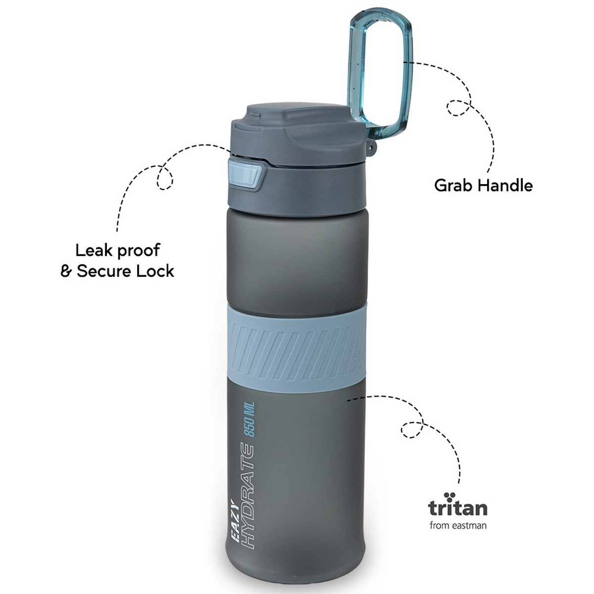 Eazy Kids 850ml Tritan Water Bottle