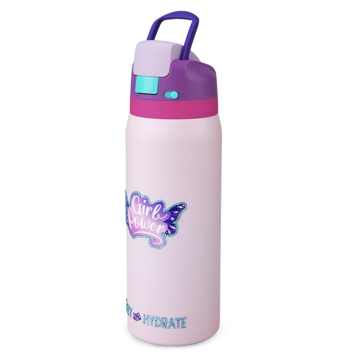 Eazy Kids 945ml Pink Bento Lunch Box with 948ml Water Bottle