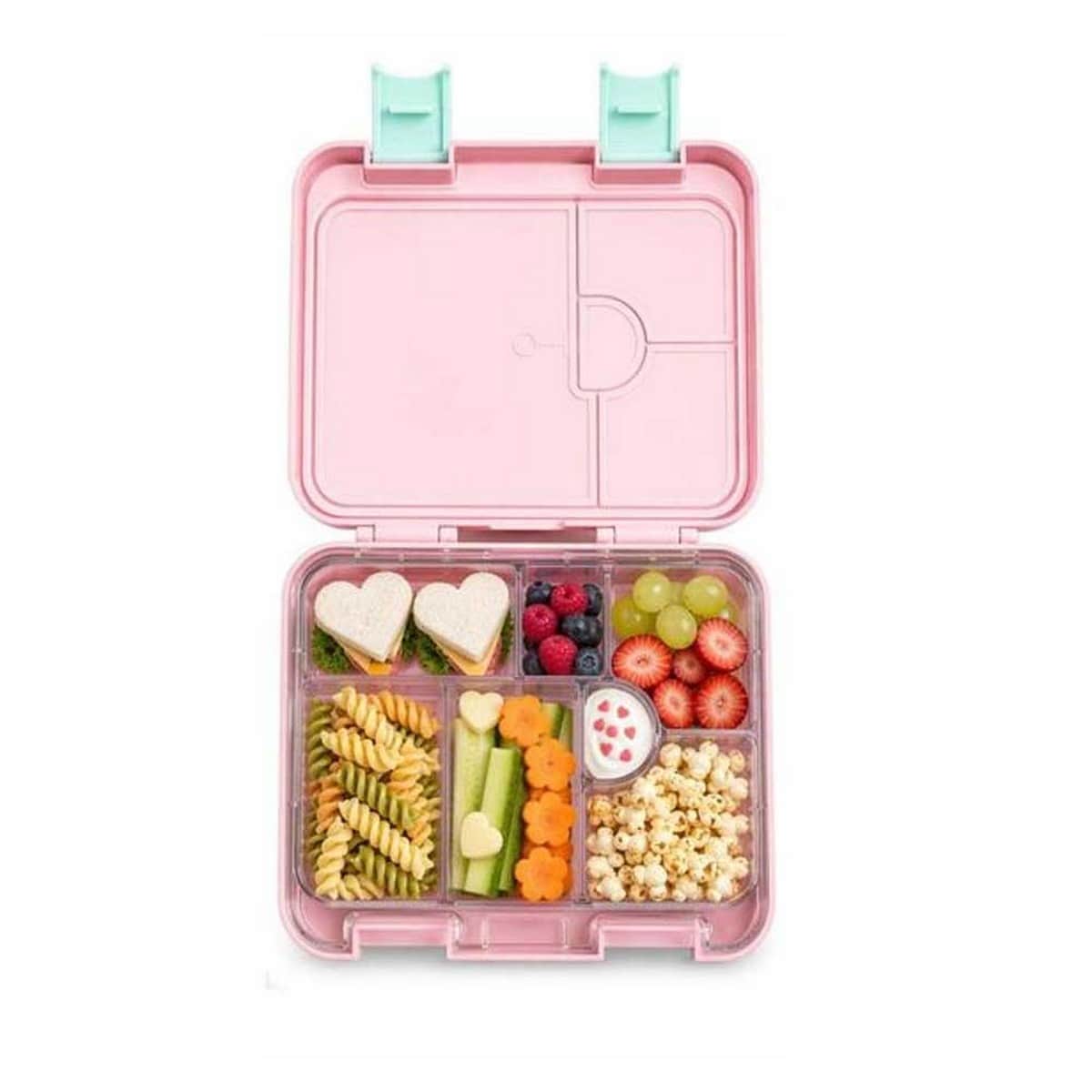 Eazy Kids Always Believe 6 & 4 Convertible Bento Lunch Box with Steel Spoon & Fork Set