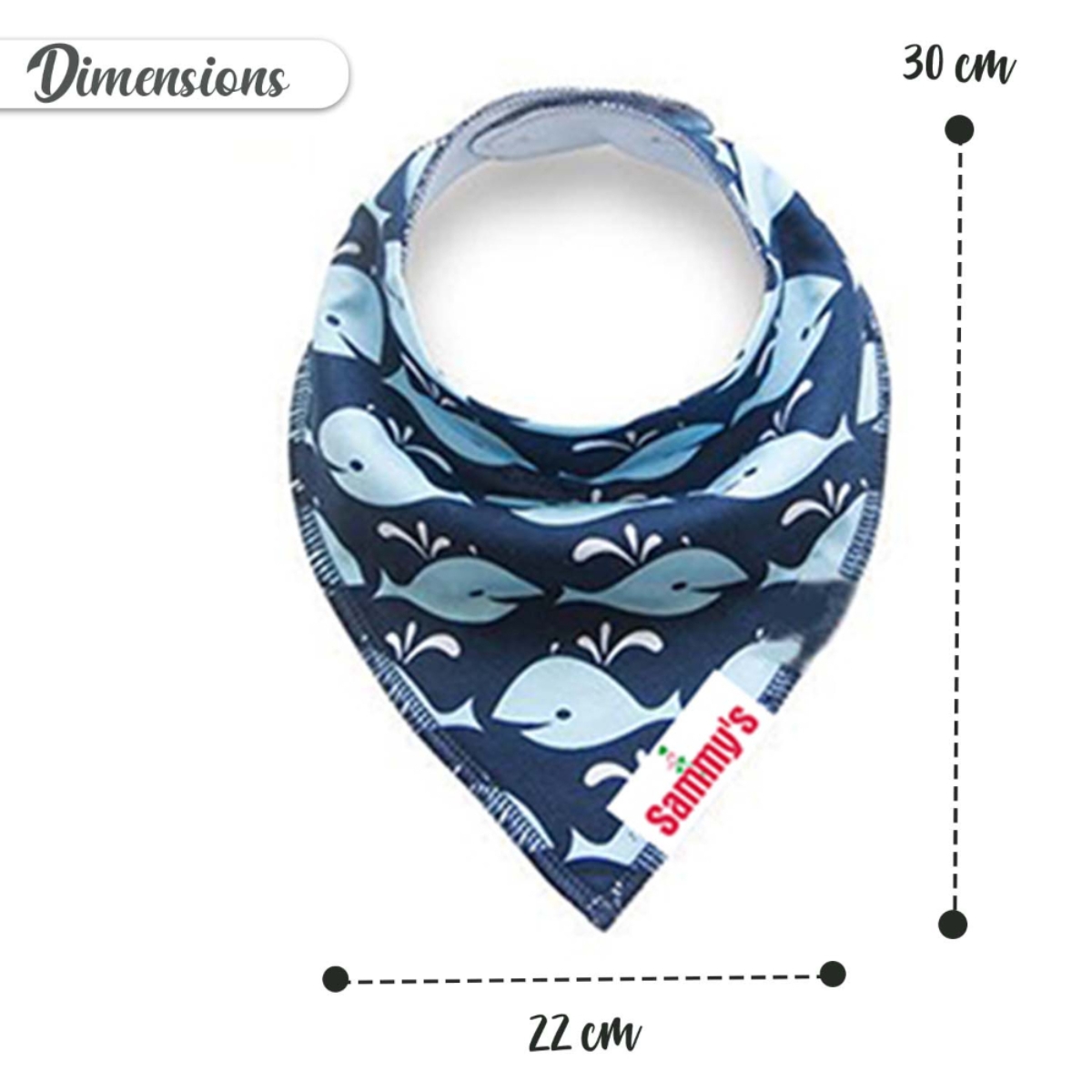 إيزي كيدز طقم مريلة بندانا بطبعة سفن مرساة للأطفال من عمر 0 إلى 2 سنة، مجموعة من 4