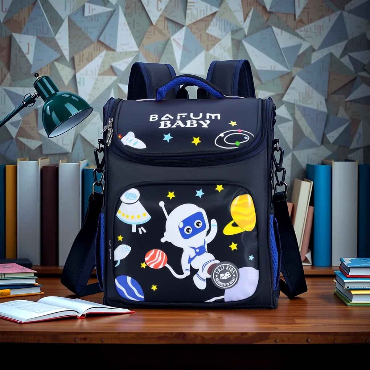 إيزي كيدز حقيبة ظهر رائد فضاء مجموعة من سنس بي تي إس صندوق غداء وسنس بي تي إس زجاجة ماء