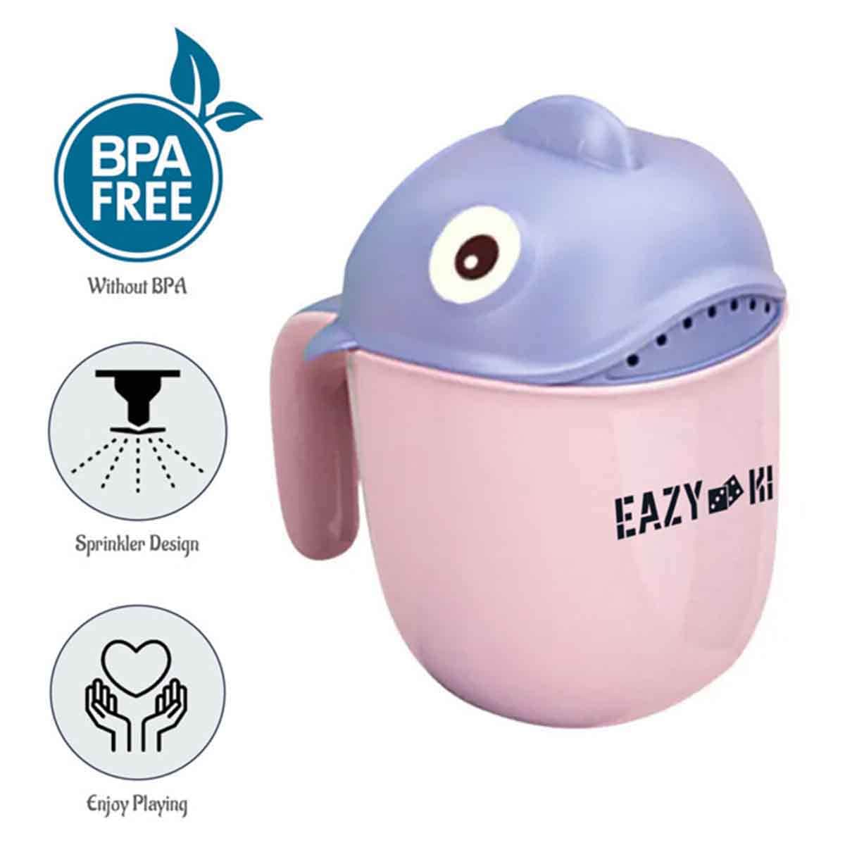Eazy Kids 500ml Pink Baby Head Shampoo Wash Rinse Shower Mug