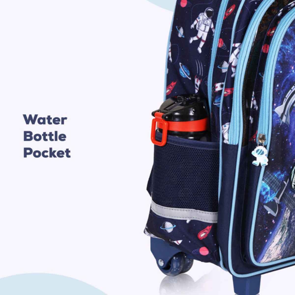 إيزي كيدز مجموعة 4 في 1 حقيبة مدرسية 18 إنش بتصميم رائد فضاء مع حقيبة غداء وحقيبة نشاط وحقيبة أقلام