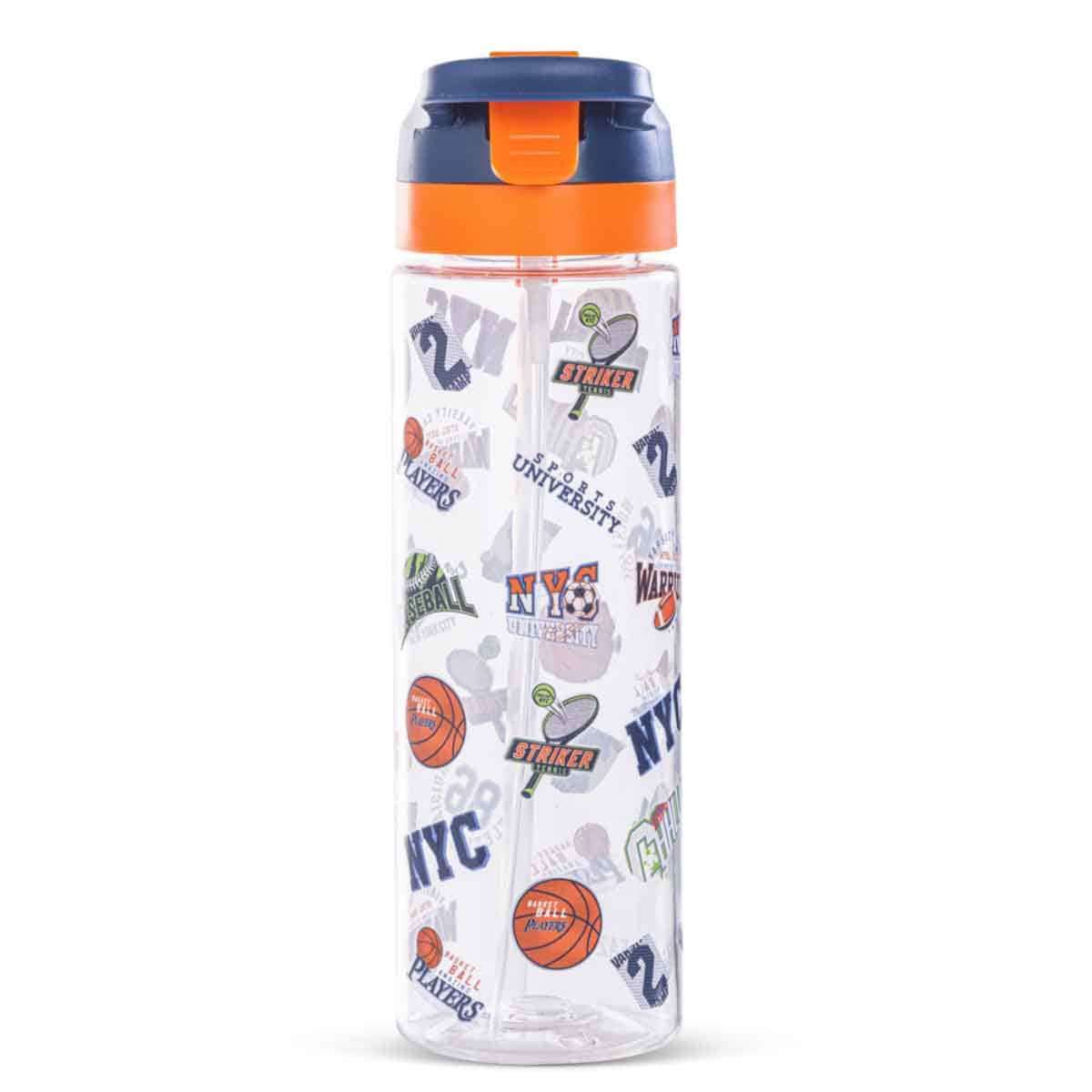 Eazy Kids 750ml Basketball Tritan Water Bottle with Spray