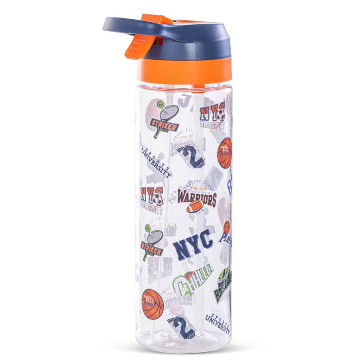 Eazy Kids 750ml Basketball Tritan Water Bottle with Spray