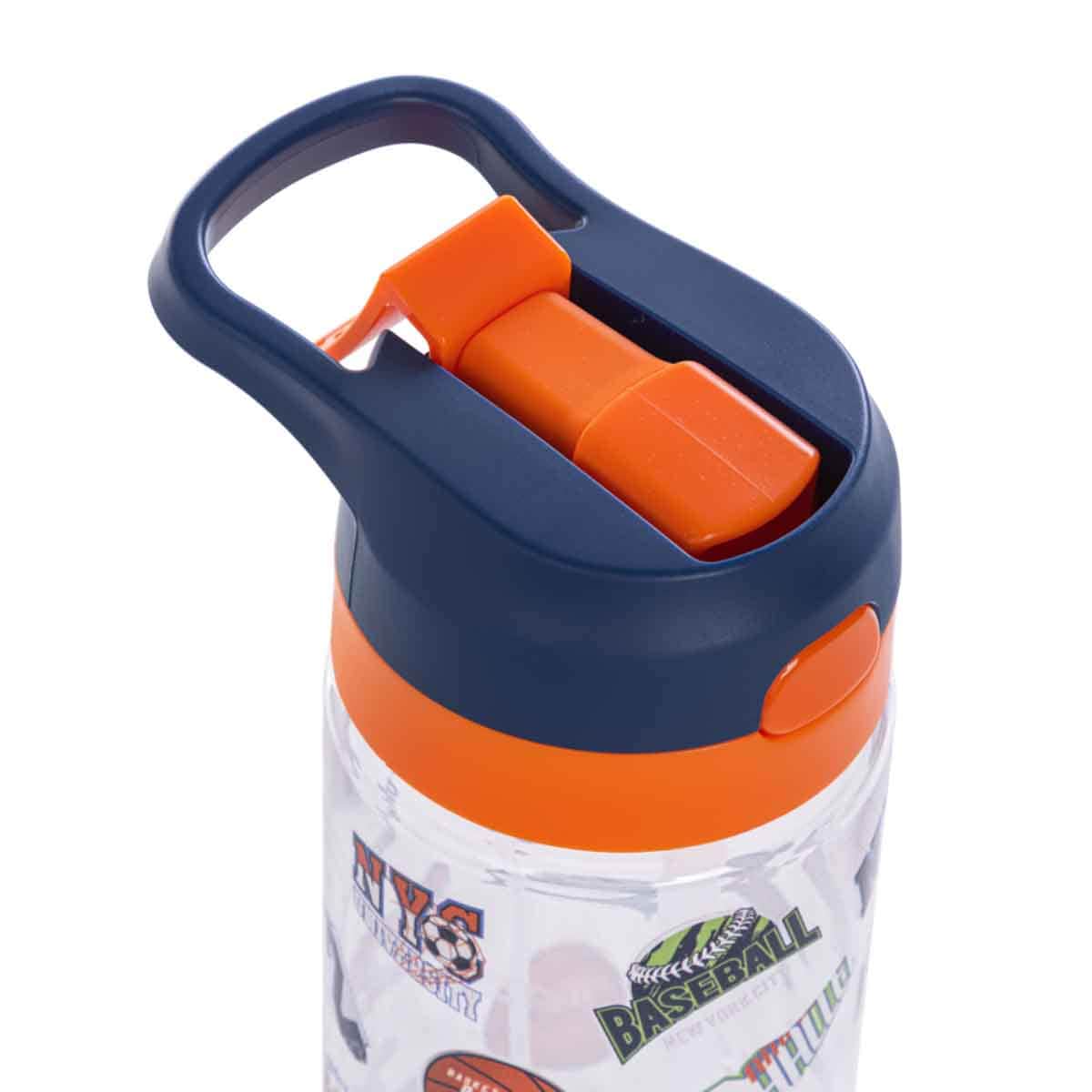 Eazy Kids 750ml Basketball Tritan Water Bottle with Spray