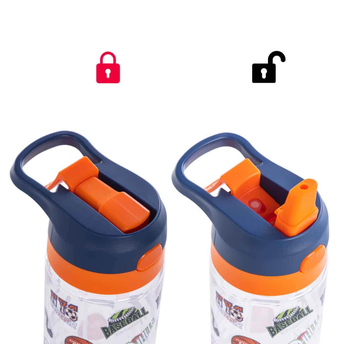 Eazy Kids 750ml Basketball Tritan Water Bottle with Spray