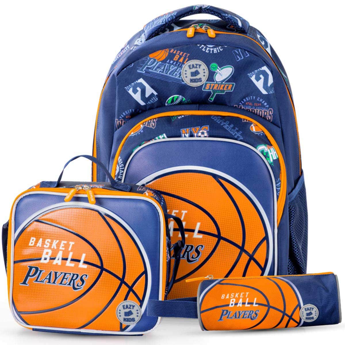 Eazy Kids Basketball School Bag with Insulated Stainless Steel Spray Water Bottle