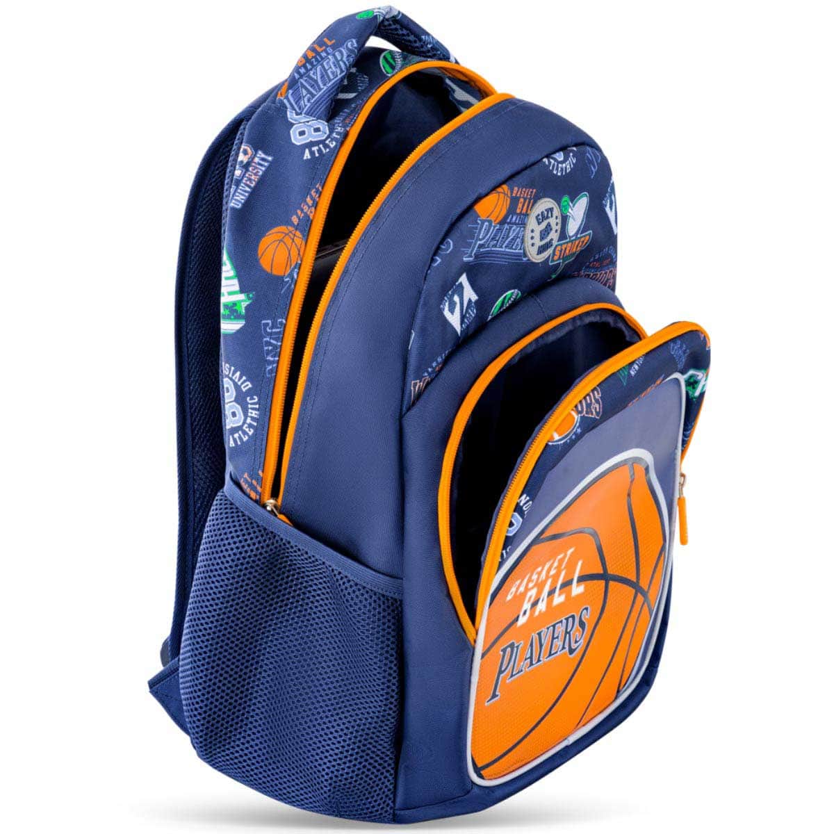 Eazy Kids Basketball School Bag with Insulated Stainless Steel Spray Water Bottle