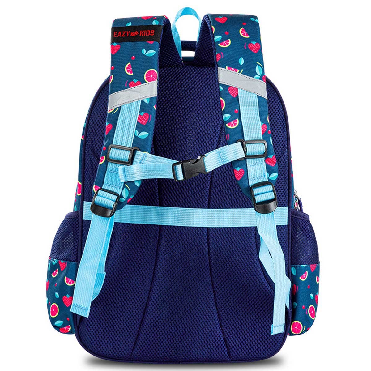 Eazy Kids Berry Good School Bag with Stainless Steel Bento Lunch Box
