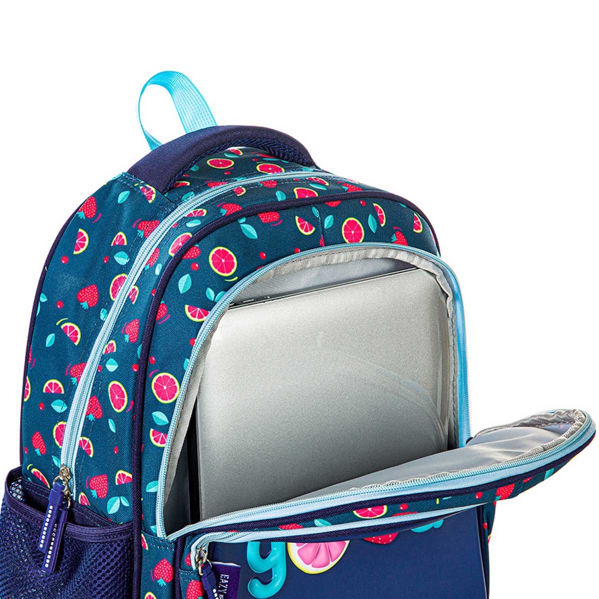 Eazy Kids Berry Good School Bag with Stainless Steel Bento Lunch Box