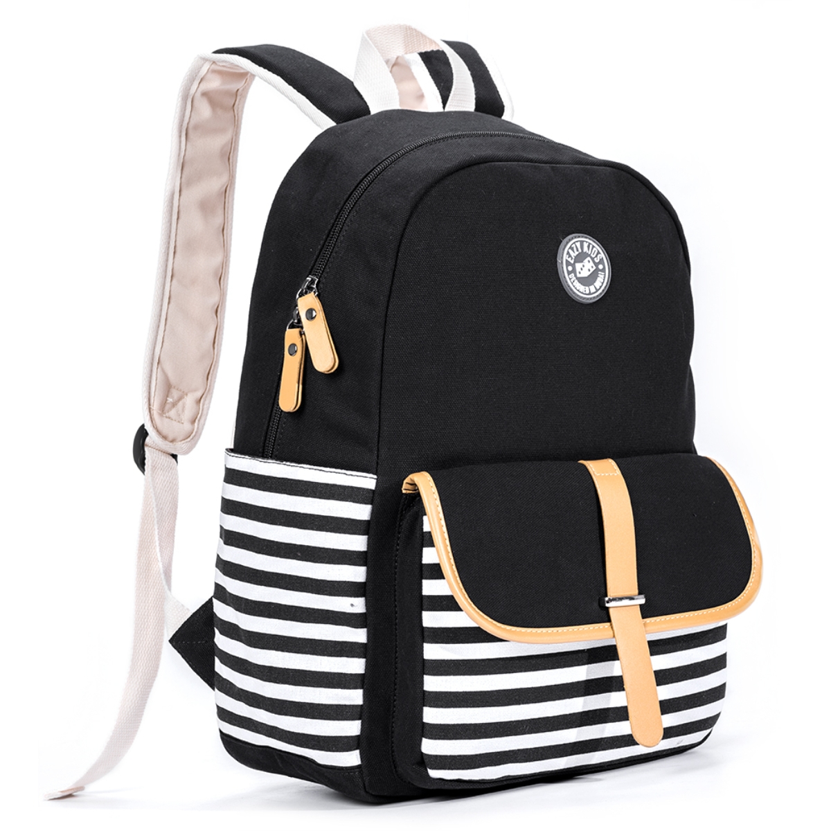 Eazy Kids Black Classic School Bag Unisex, 3-4 Years