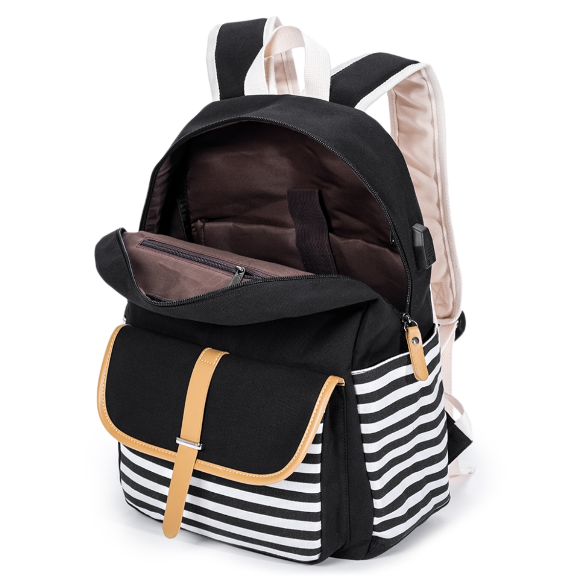 Eazy Kids Black Classic School Bag Unisex, 3-4 Years
