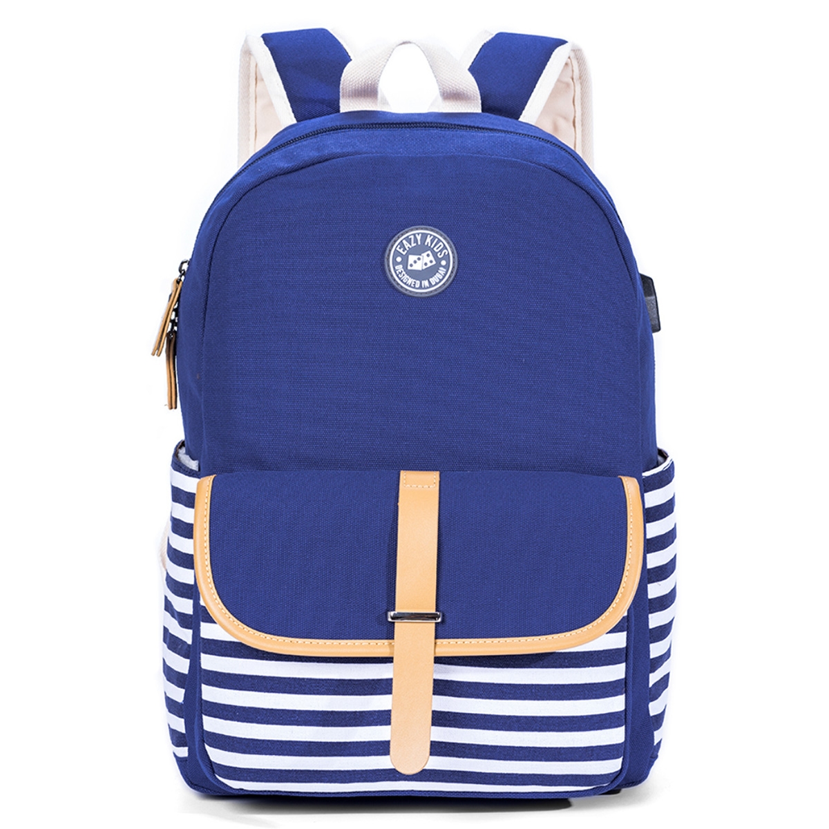 Eazy Kids Blue Classic School Bag Unisex, 3-4 Years