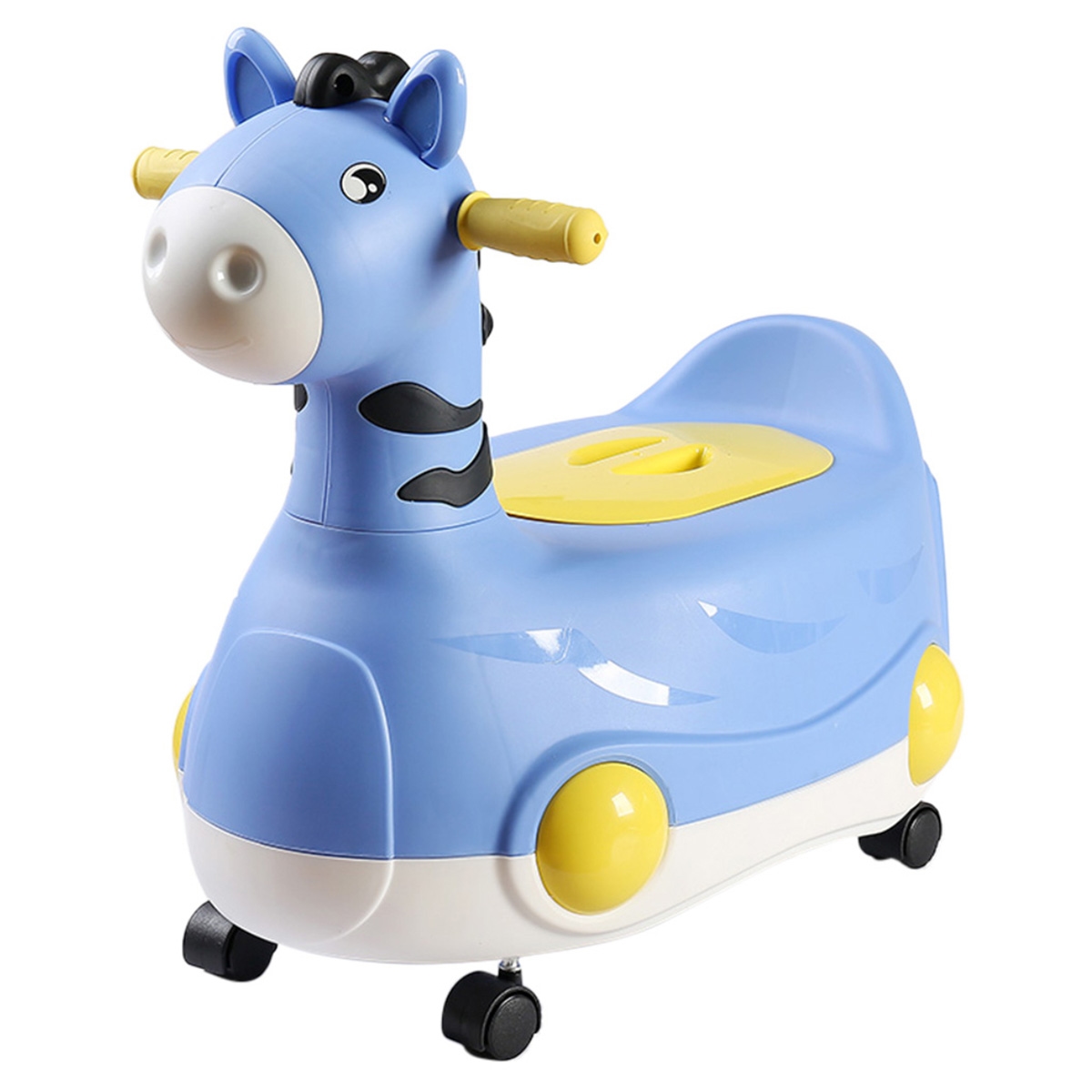 Eazy Kids Blue Horse Potty Car Toddler, 0-2 Years