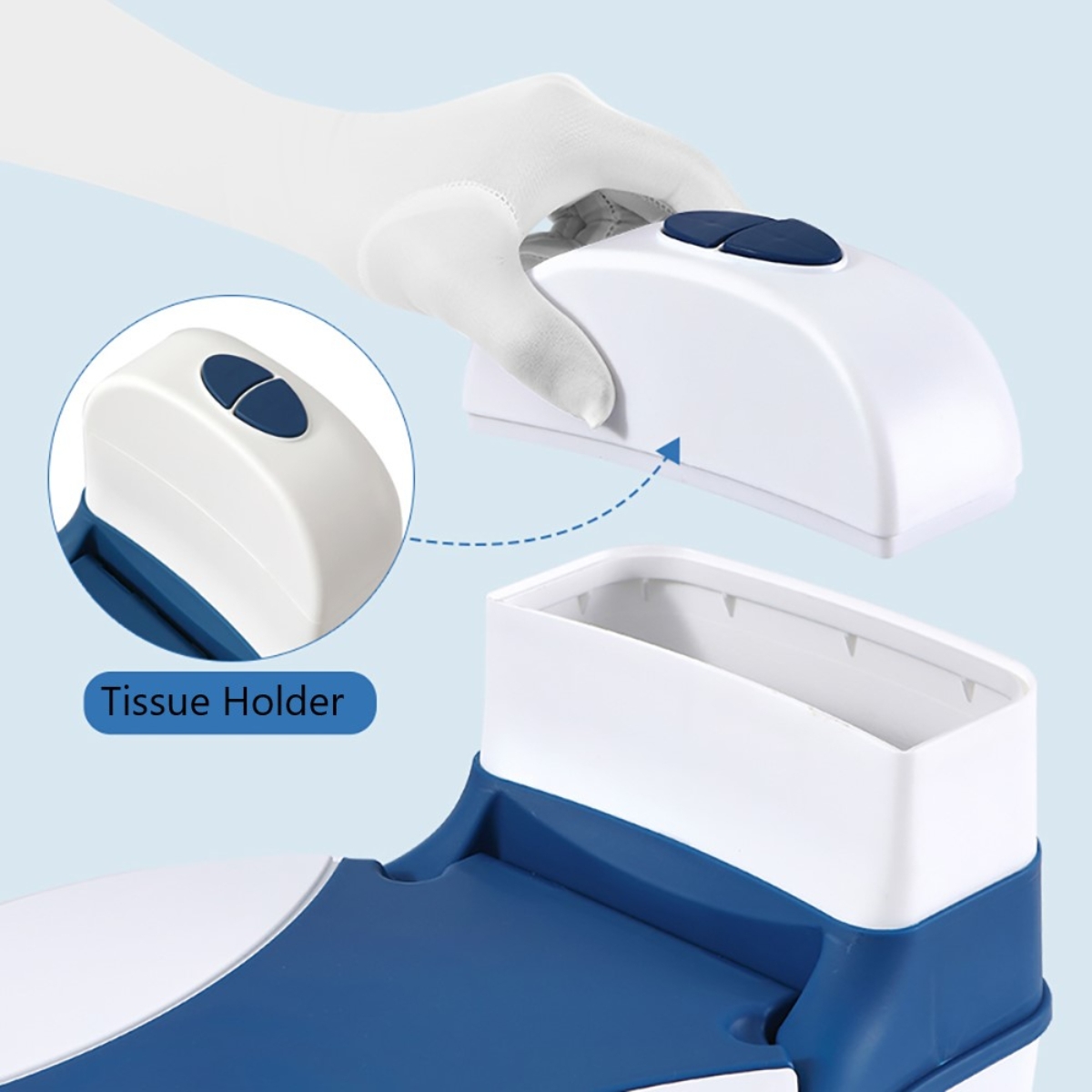 Eazy Kids Blue Potty Training Seat Toddler, 0-2 Years