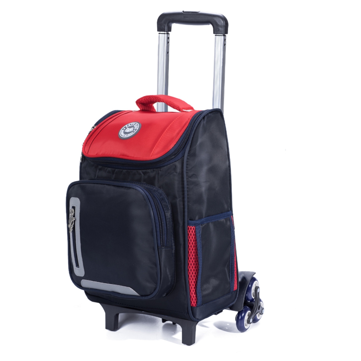 Eazy Kids Blue Trolley School Bag Unisex, 3-4 Years