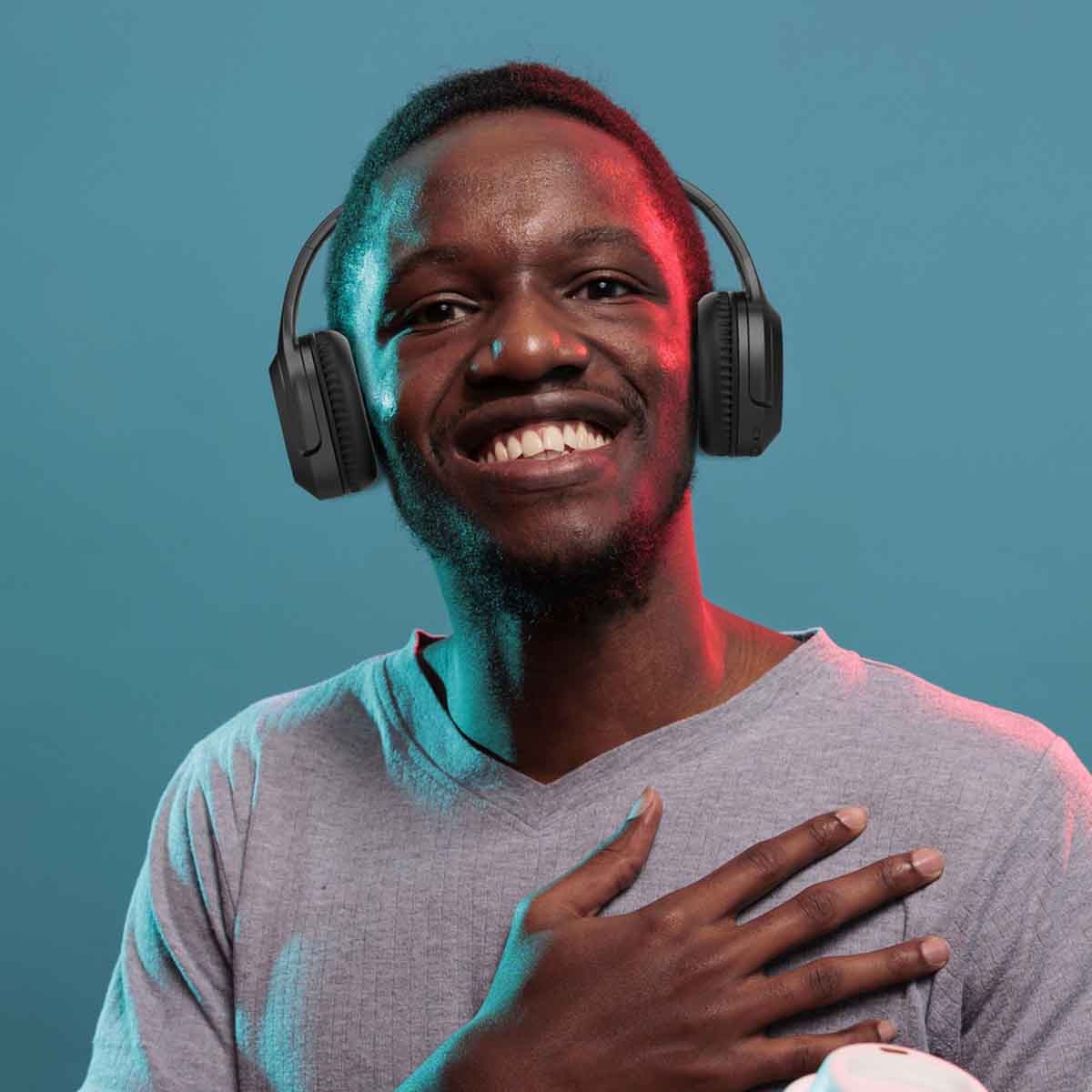 Eazy Kids Black Bluetooth 5.4 Wireless Headset