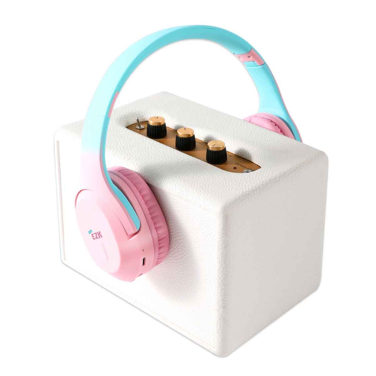 إيزي كيدز سماعة بلوتوث لاسلكية إصدار 5.4 باللون الوردي