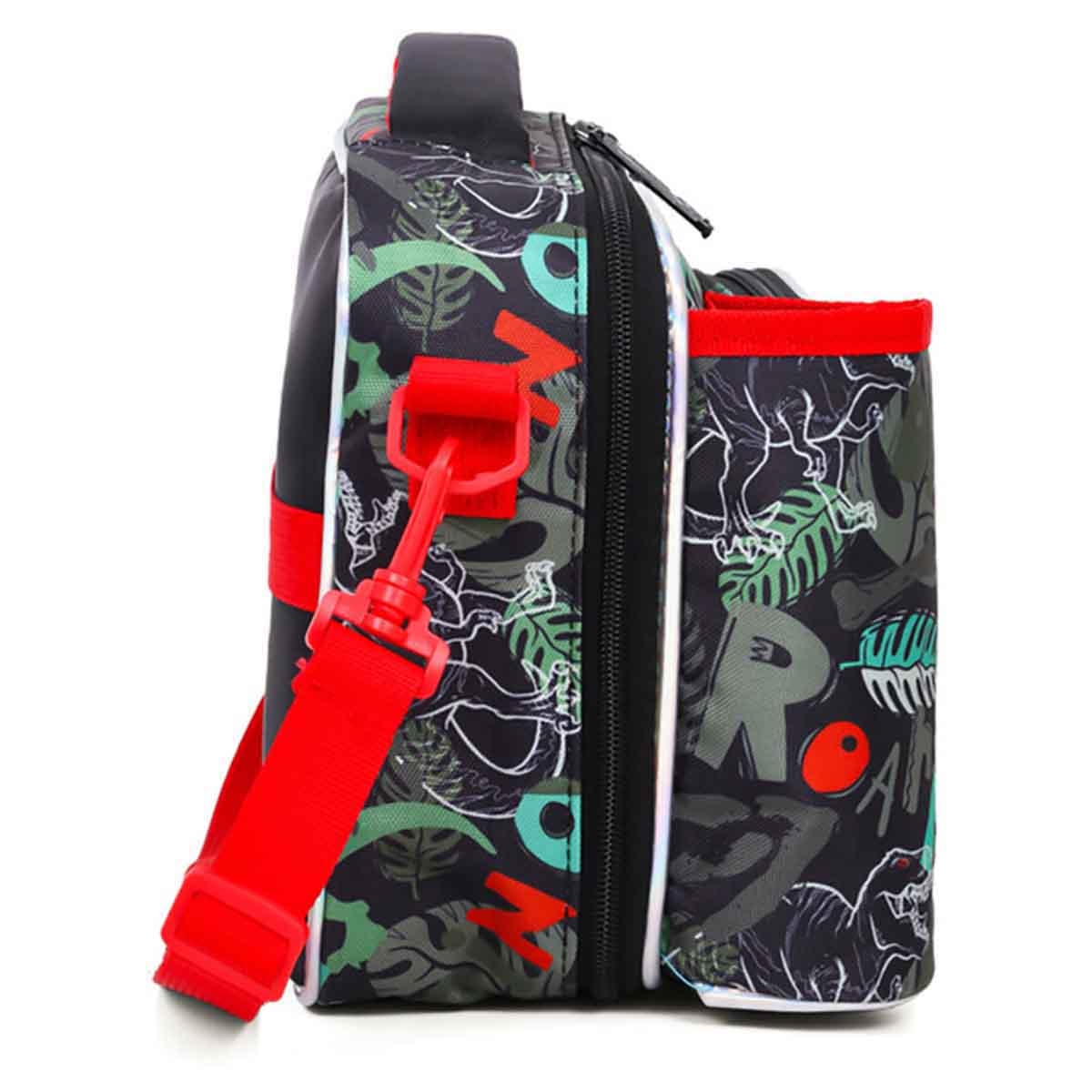 Eazy Kids Green Bottle & Lunch Bag Dinosaur