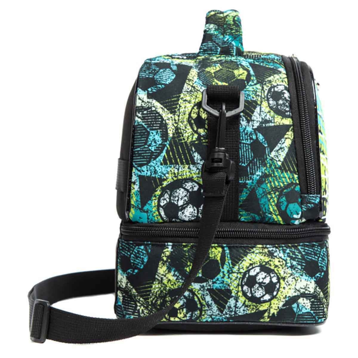 Eazy Kids Football Green Bottle & Lunch Bag