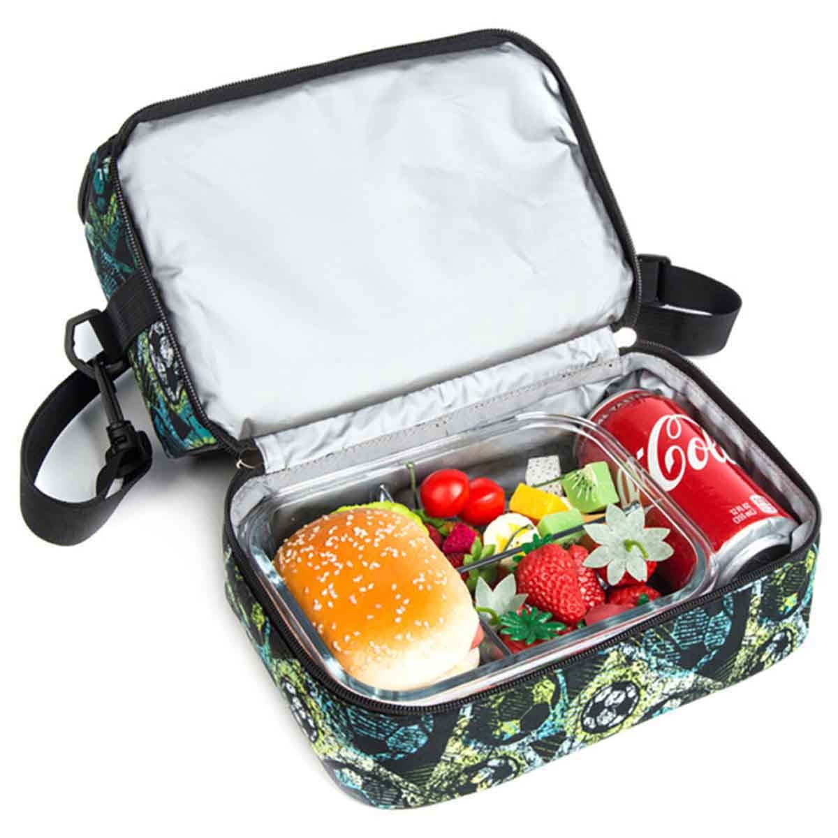 Eazy Kids Football Green Bottle & Lunch Bag