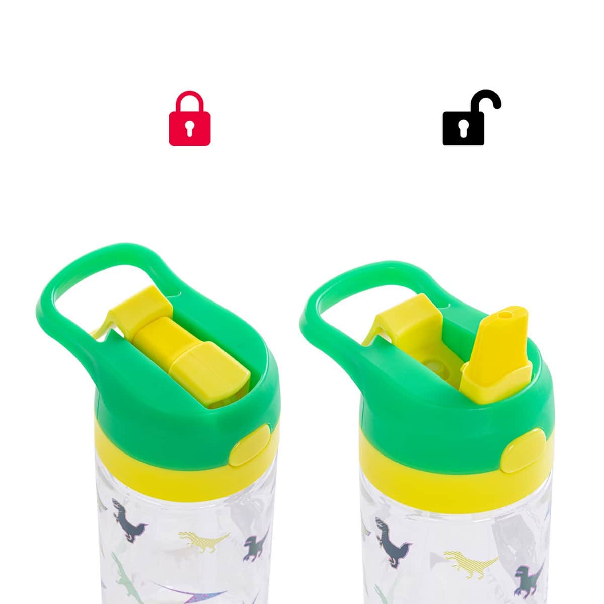 Eazy Kids Dino School Bag & Bento Lunch Box with Spray Water Bottle