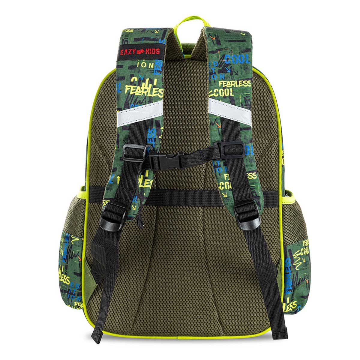 Eazy Kids Dino School Bag & Bento Lunch Box with Spray Water Bottle