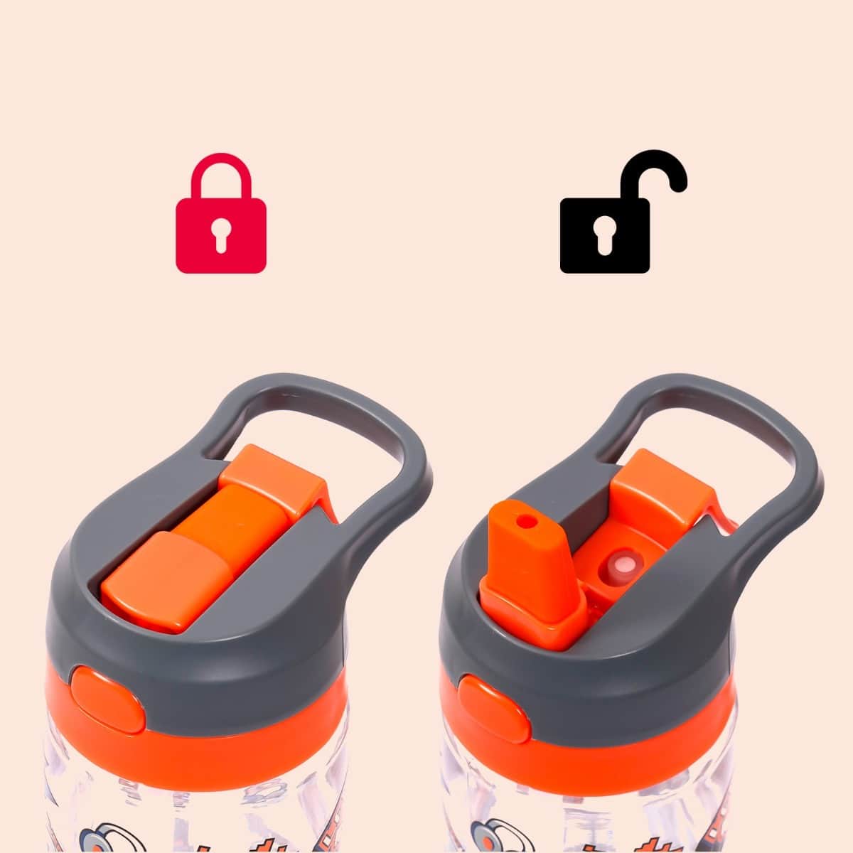 Eazy Kids Dinosaur 750ml Tritan Spray Water Bottle