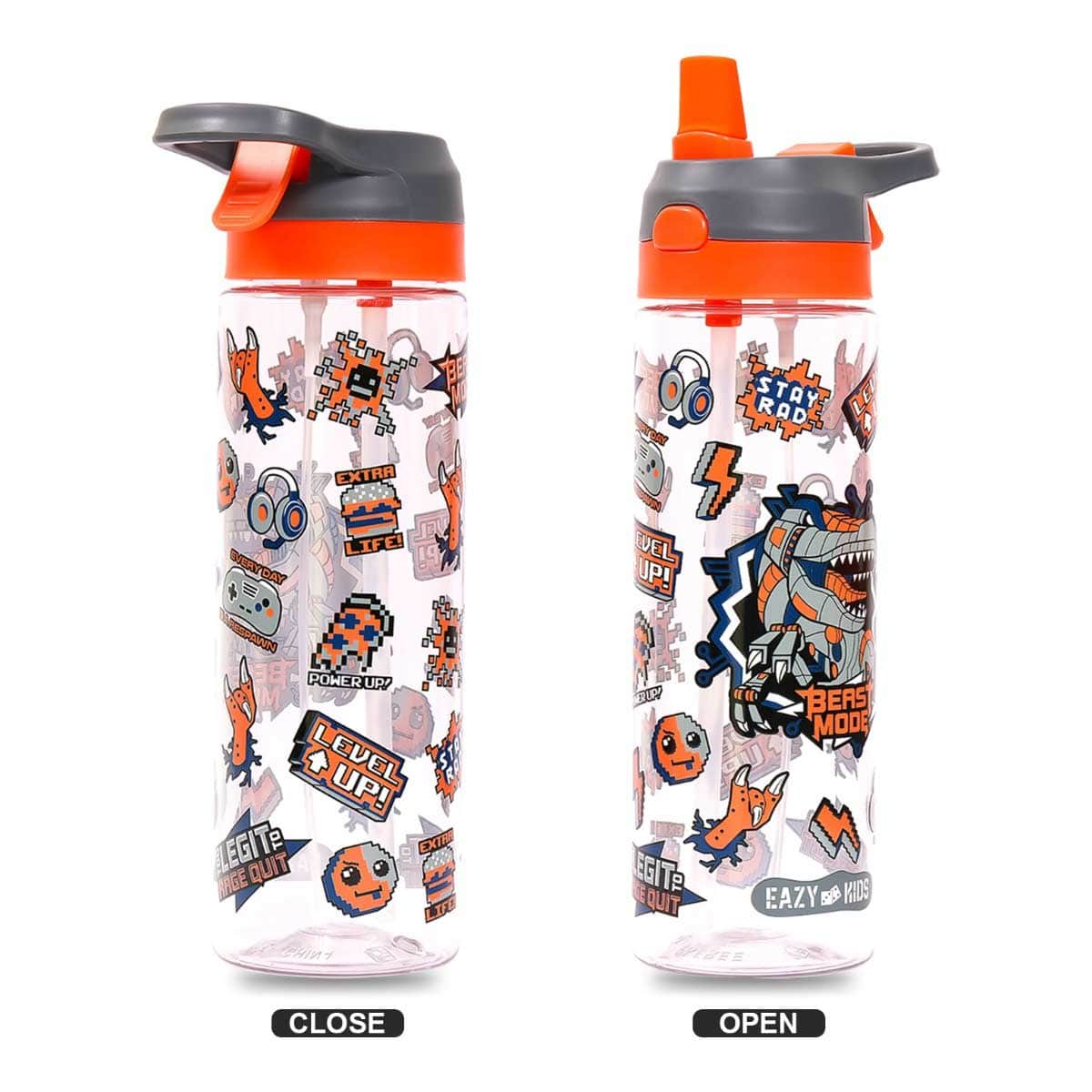 Eazy Kids Dinosaur 750ml Tritan Spray Water Bottle