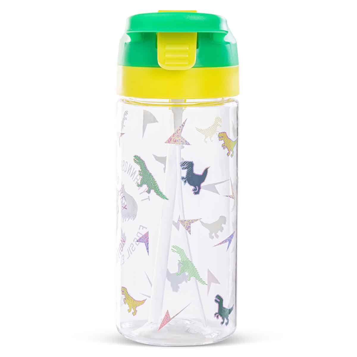 Eazy Kids 500ml Dinosaur Tritan Water Bottle with Spray