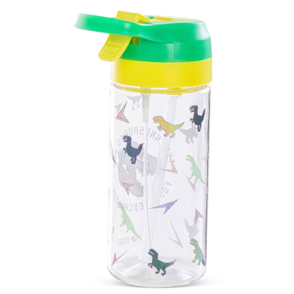 Eazy Kids 500ml Dinosaur Tritan Water Bottle with Spray