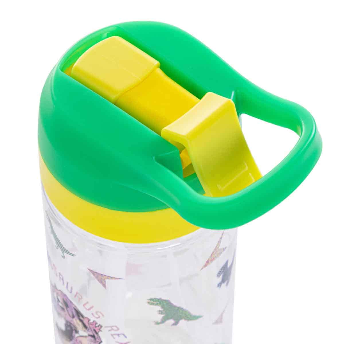Eazy Kids 500ml Dinosaur Tritan Water Bottle with Spray