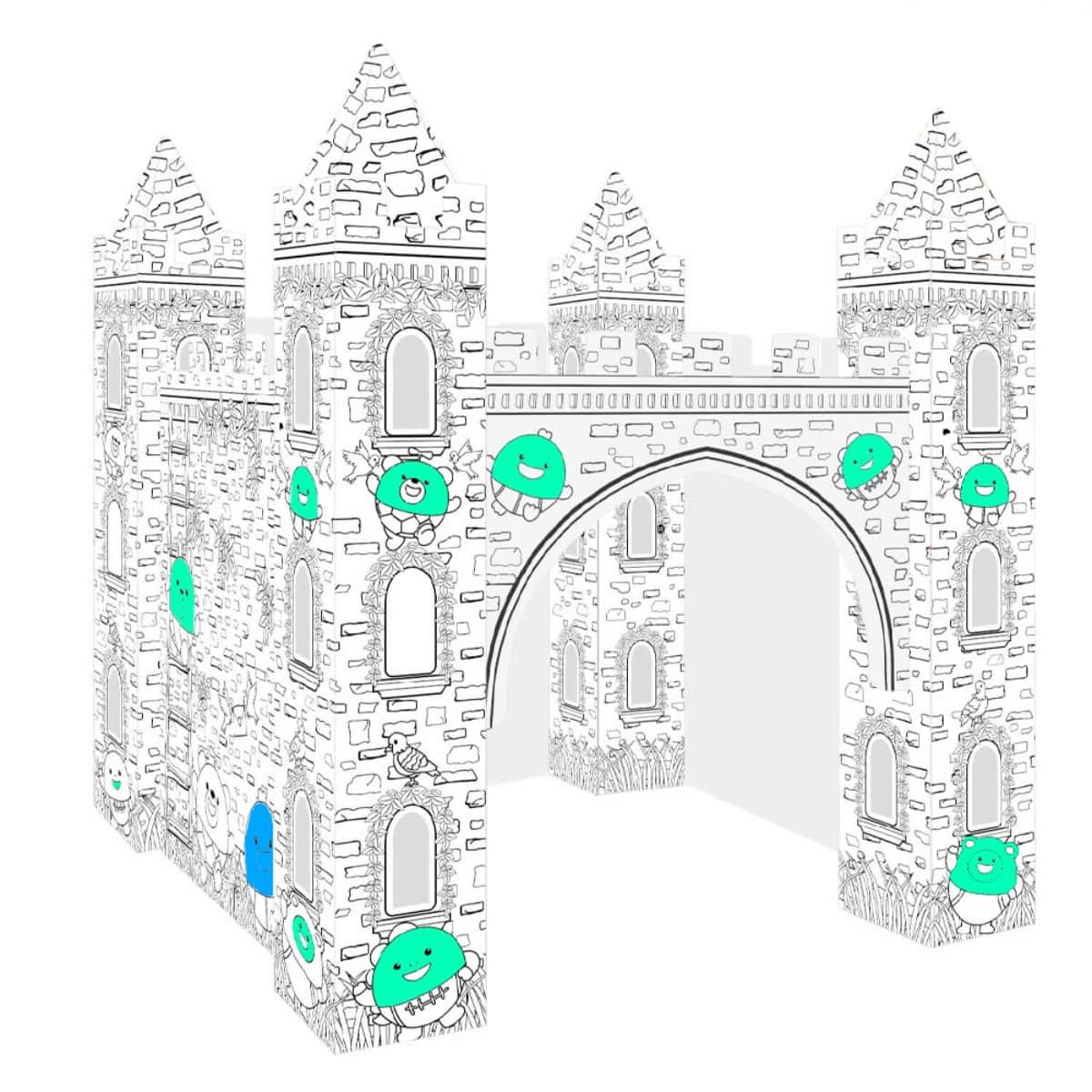 Eazy Kids DIY Doodle Erasable Painting Castle Arts Kit Unisex, 3-4 Years