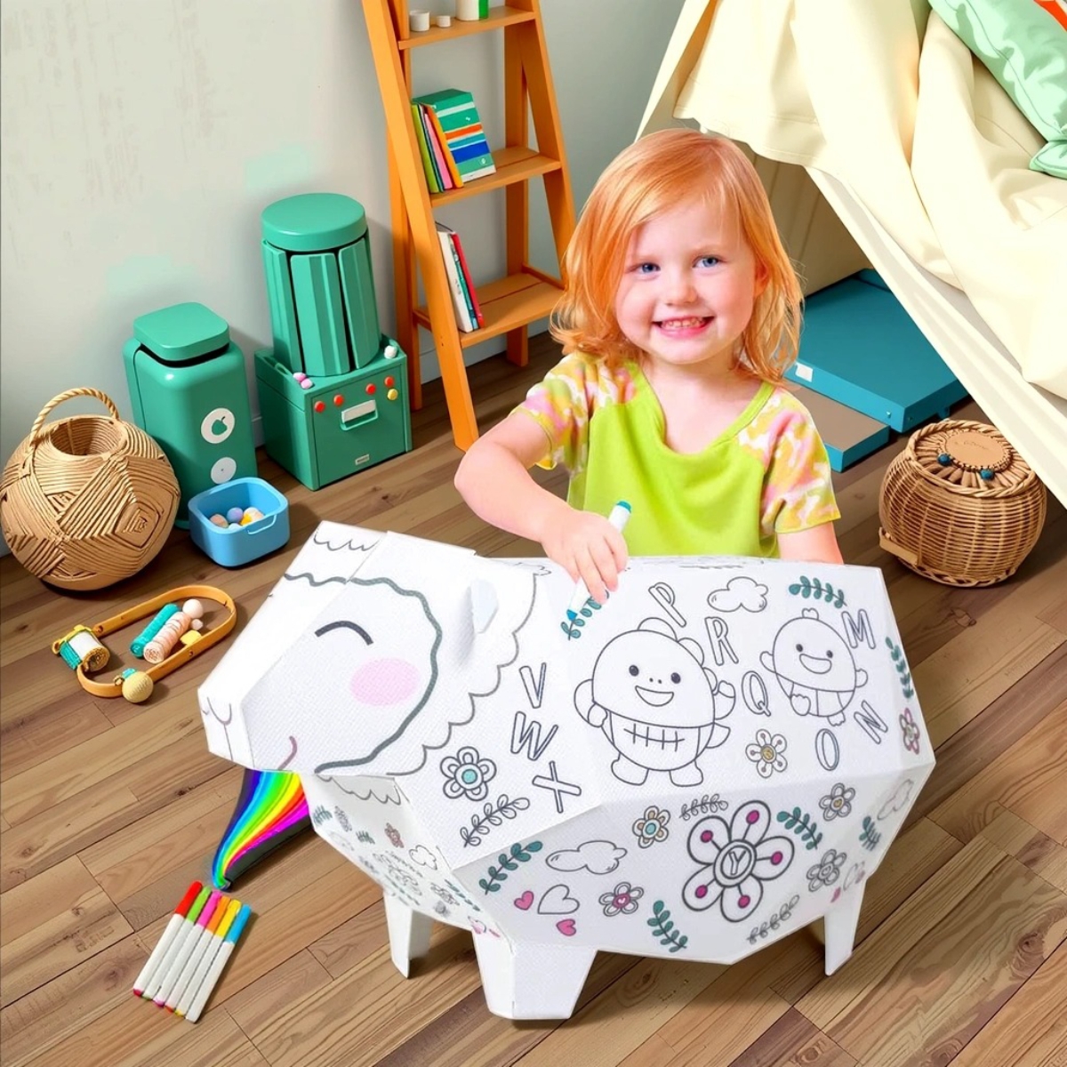 Eazy Kids Doodle Erasable ABCD Learner Sheep Unisex, 3-4 Years