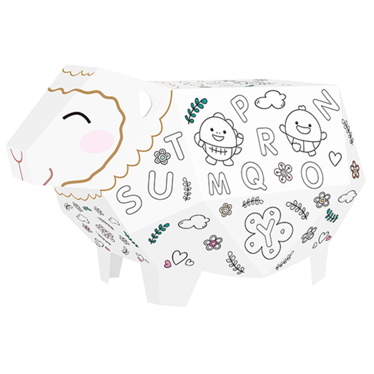 Eazy Kids Doodle Erasable ABCD Learner Sheep Unisex, 3-4 Years