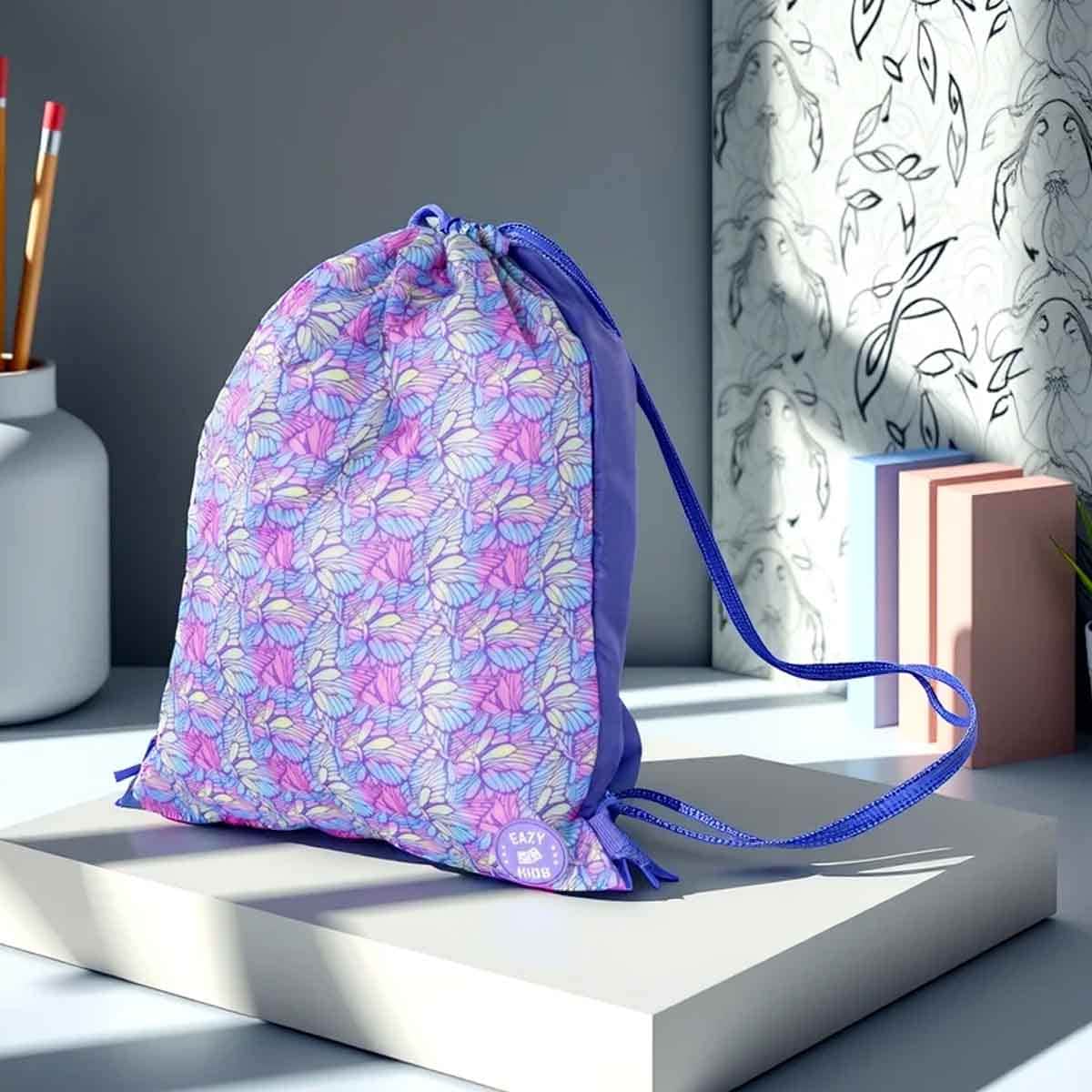 Eazy Kids Butterfly Drawstring Bag