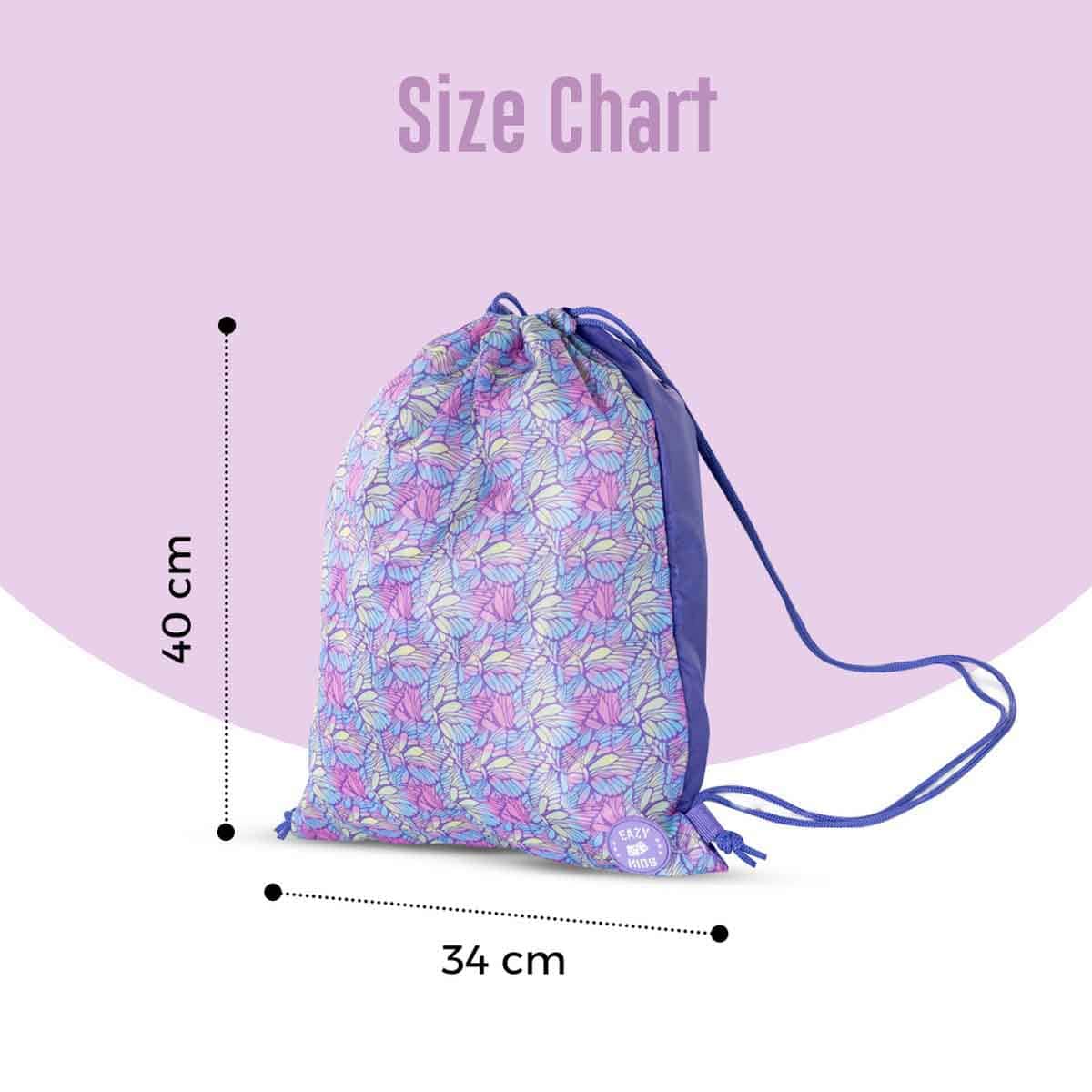 Eazy Kids Butterfly Drawstring Bag