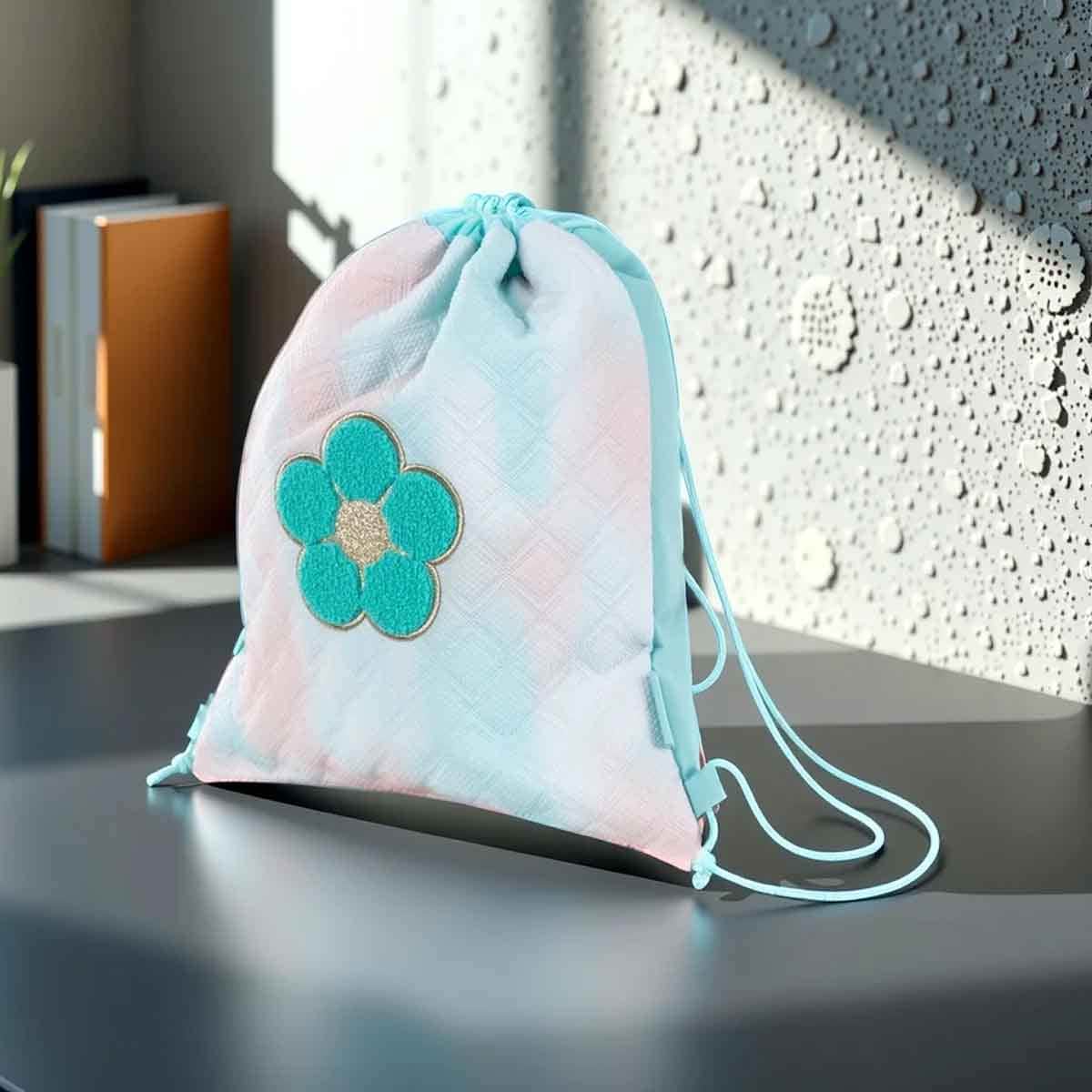 Eazy Kids Daisy Flower Drawstring Bag