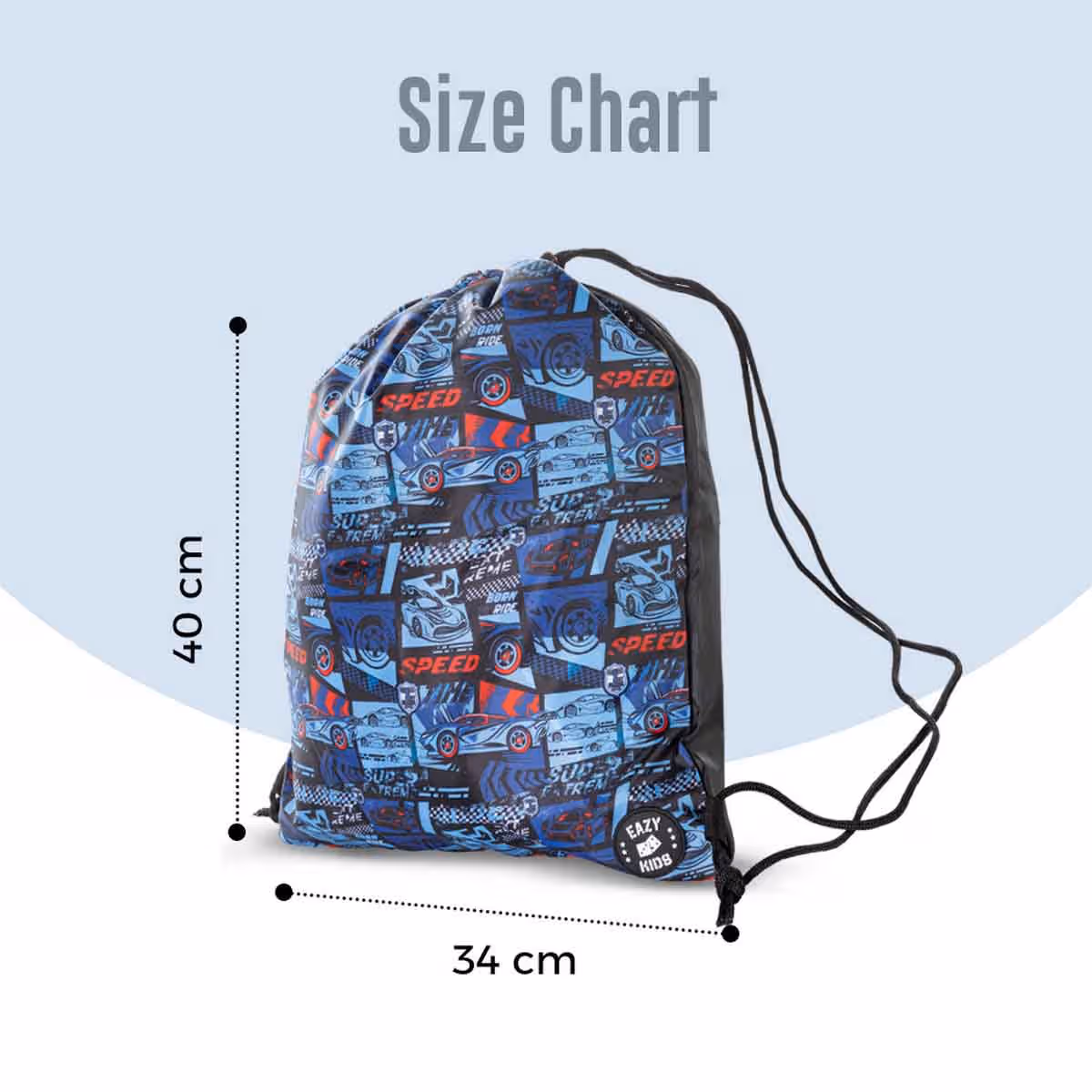Eazy Kids Drift Racing Drawstring Bag