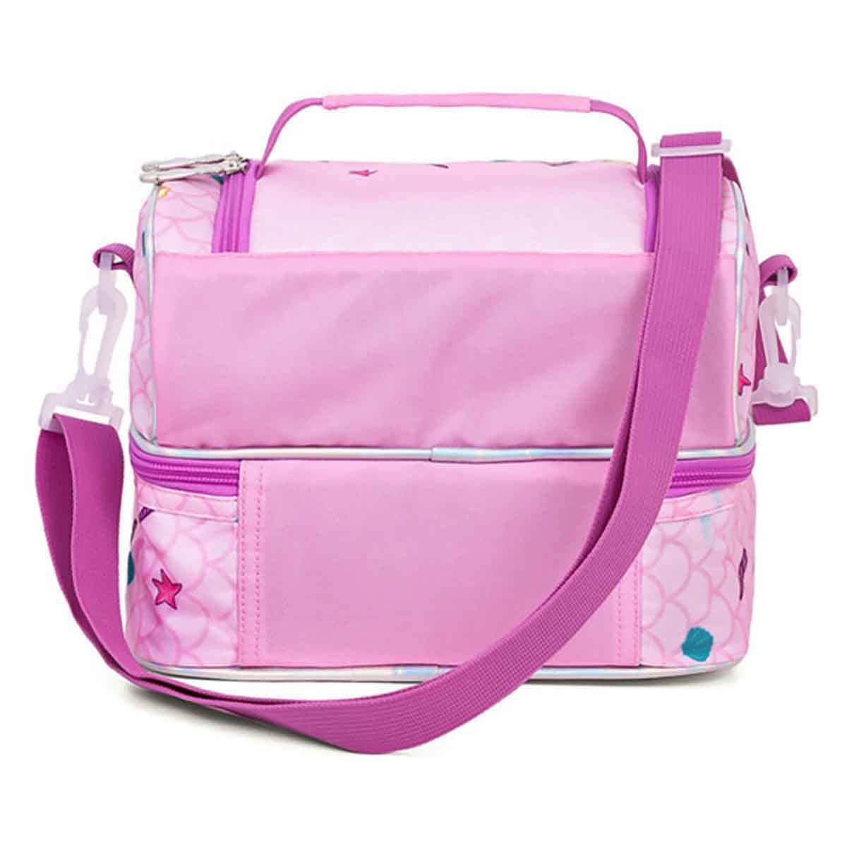 Eazy Kids Mermaid Purple Dual Compartment Lunch Bag