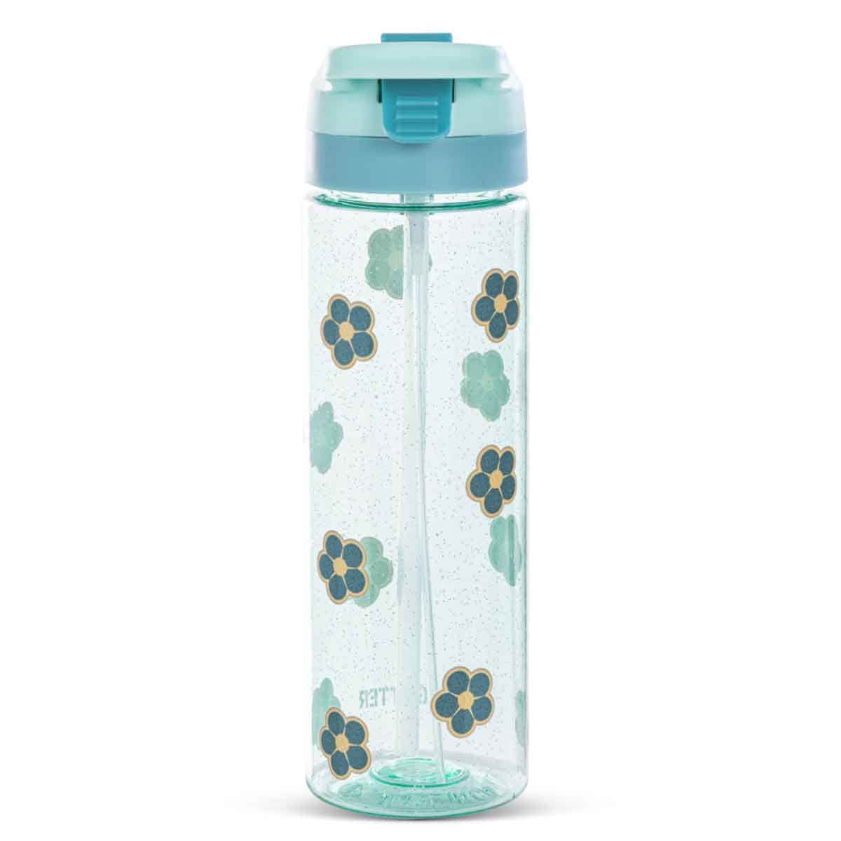 Eazy Kids 750ml Gitter Flora Tritan Water Bottle with Spray