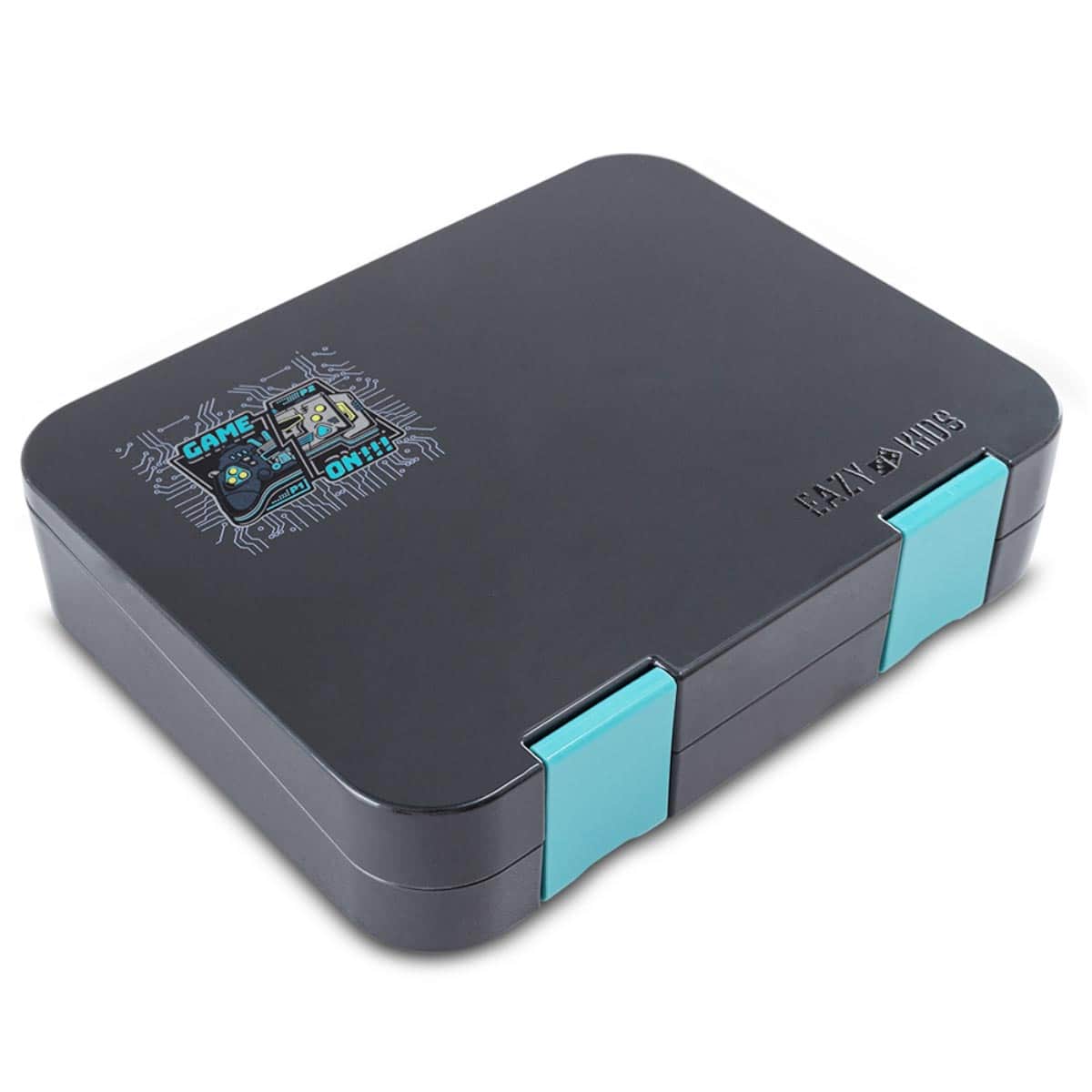 Eazy Kids Game ON Convertible Bento Lunch Box with Insulated Lunch Bag