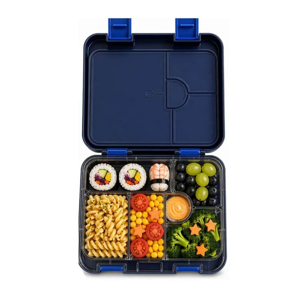 Eazy Kids Gamer 6 & 4 Convertible Bento Lunch Box with Steel Spoon & Fork Set