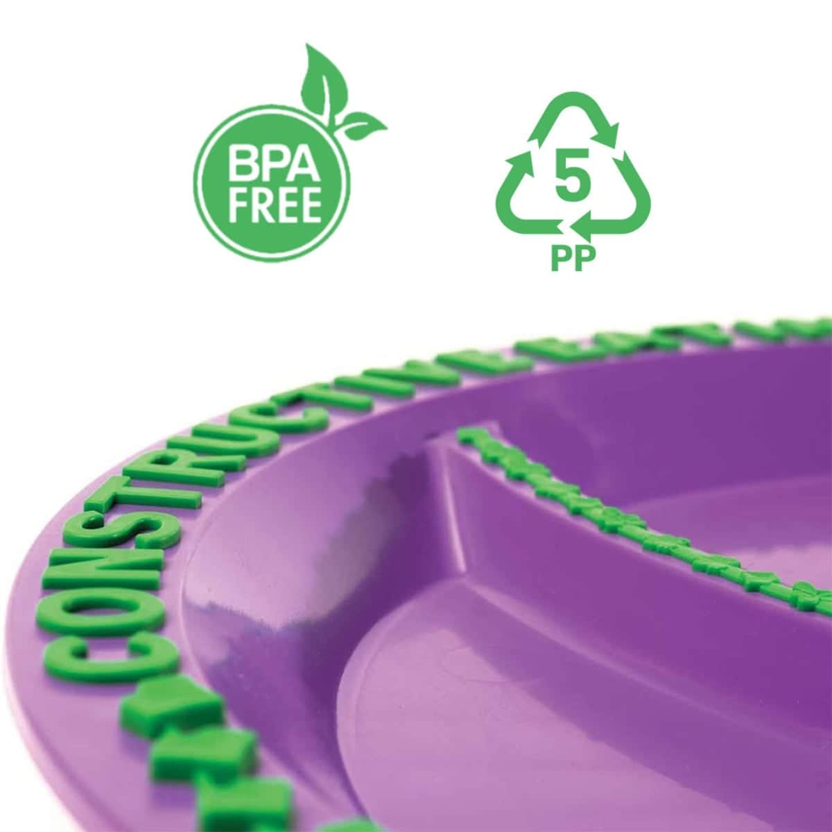 Eazy Kids Gardening Feeding Plate with Spoon, Fork & Pusher Set