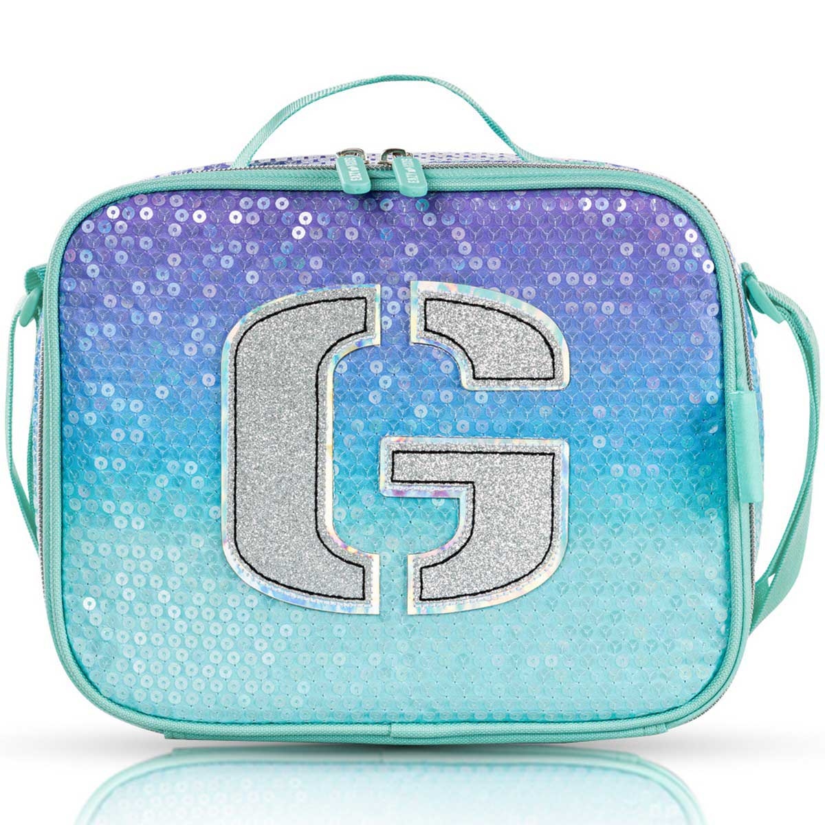 Eazy Kids Girl Glitter School Bag with Stainless Steel Water Bottle