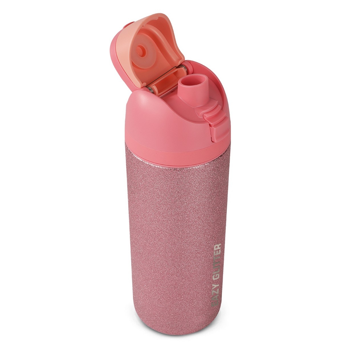 Eazy Kids Girl Power School Bag with Glitter Stainless Steel Water Bottle