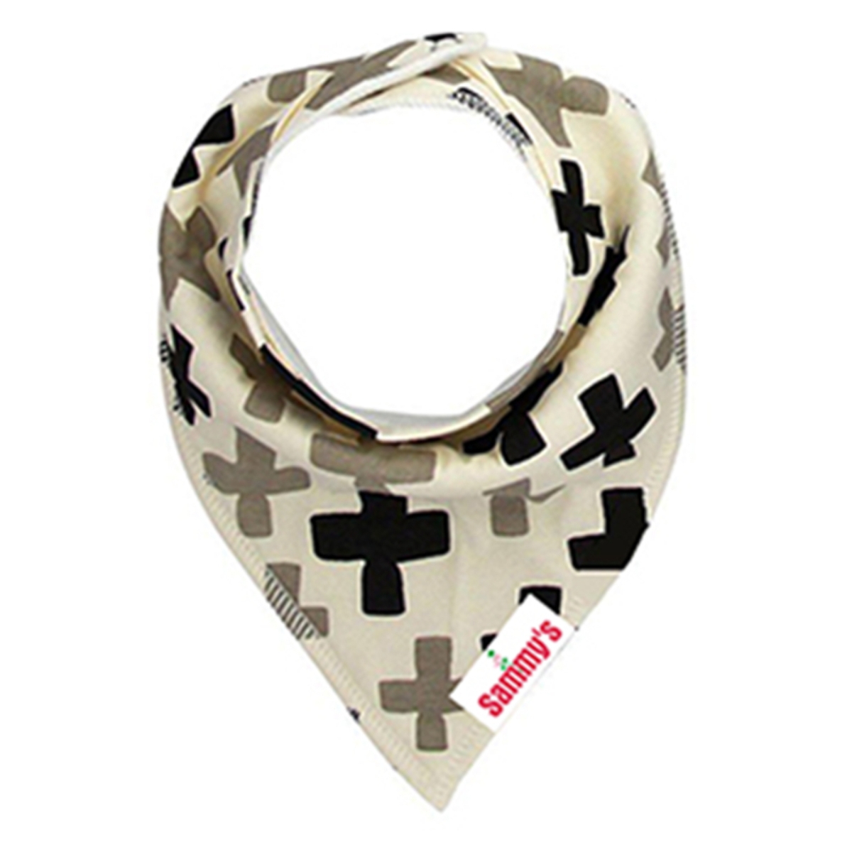 إيزي كيدز طقم مريلة بندانا بطبعة نظارات وشوارب للأطفال من عمر 0 إلى 2 سنة، مجموعة من 4